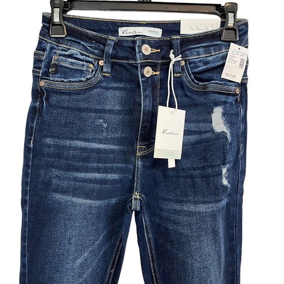 KanCan Women's High Rise Jeans - Dark Blue no tags, worn 2x like new - Picture 2 of 16